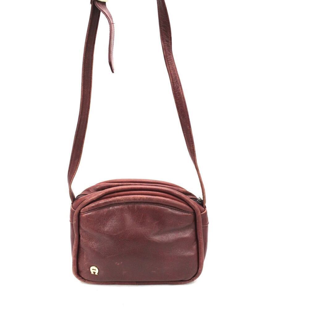 Vtg Etienne Aigner Small Cordovan Leather Shoulde… - image 1